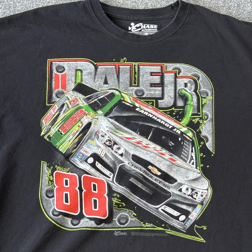 Dale Earnhardt Jr Shirt Mens 2XL Black NASCAR Racing 88 Diet Mtn Dew Chase